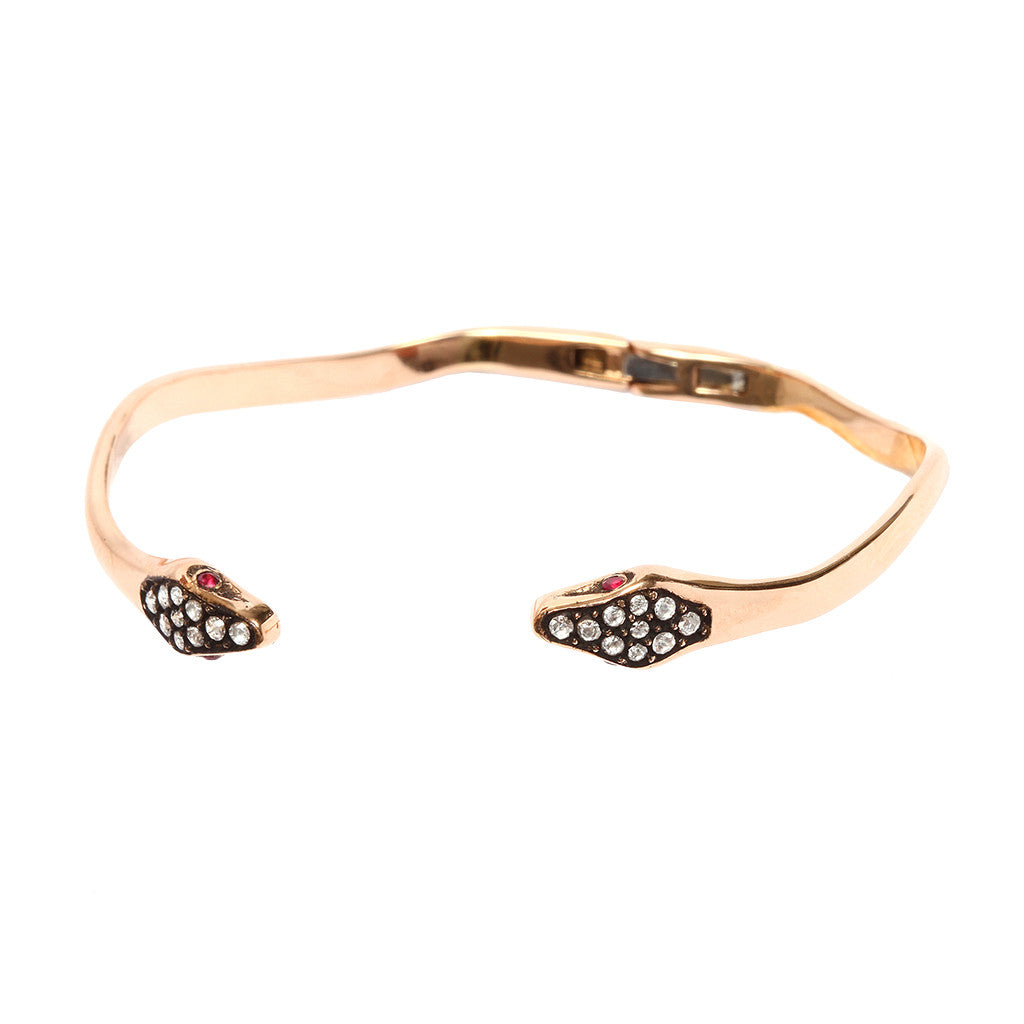 Multi Diamond Snake Cuff