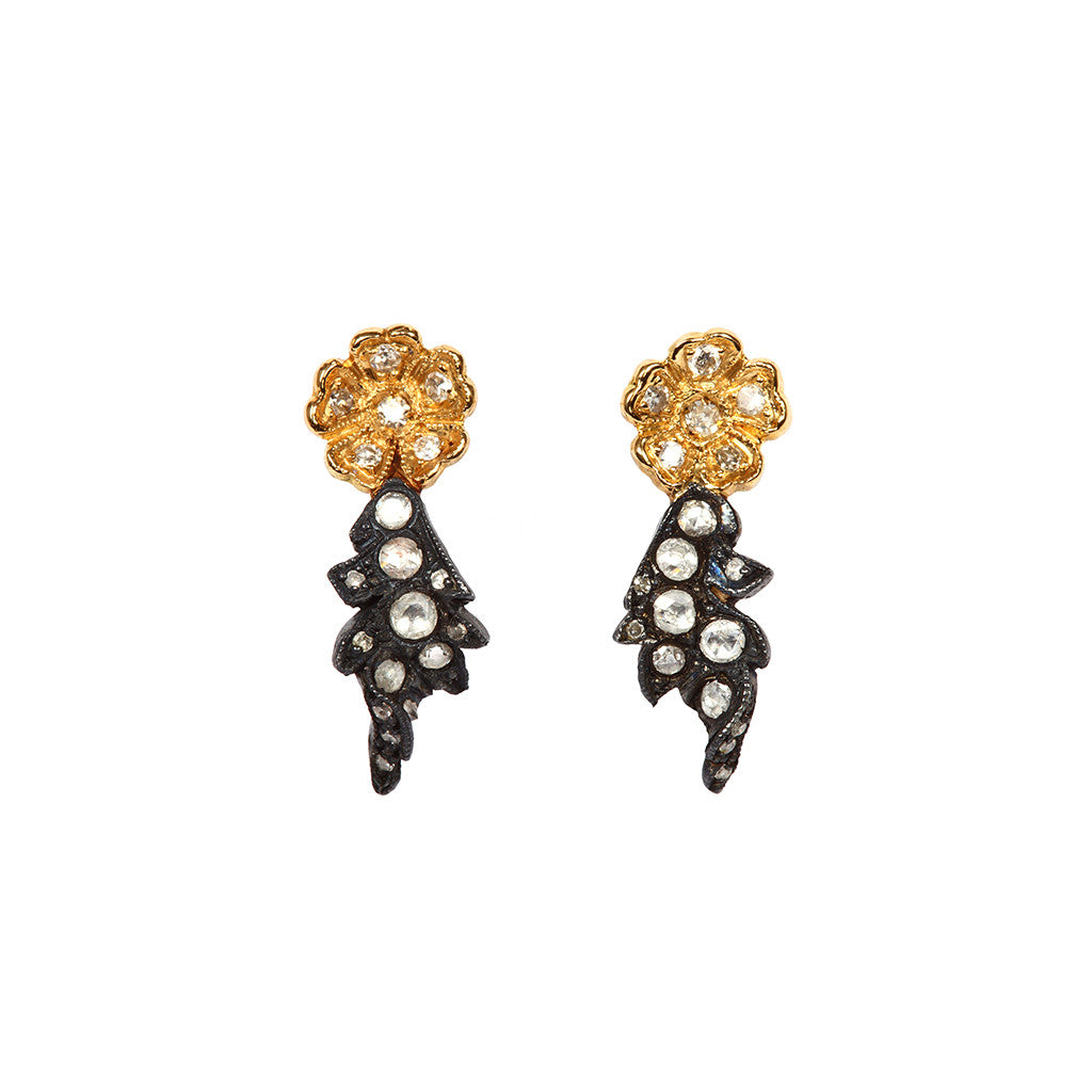 Gold & Silver Flora Earrings