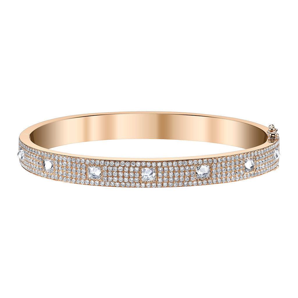 Inverted Diamond Oval Cuff