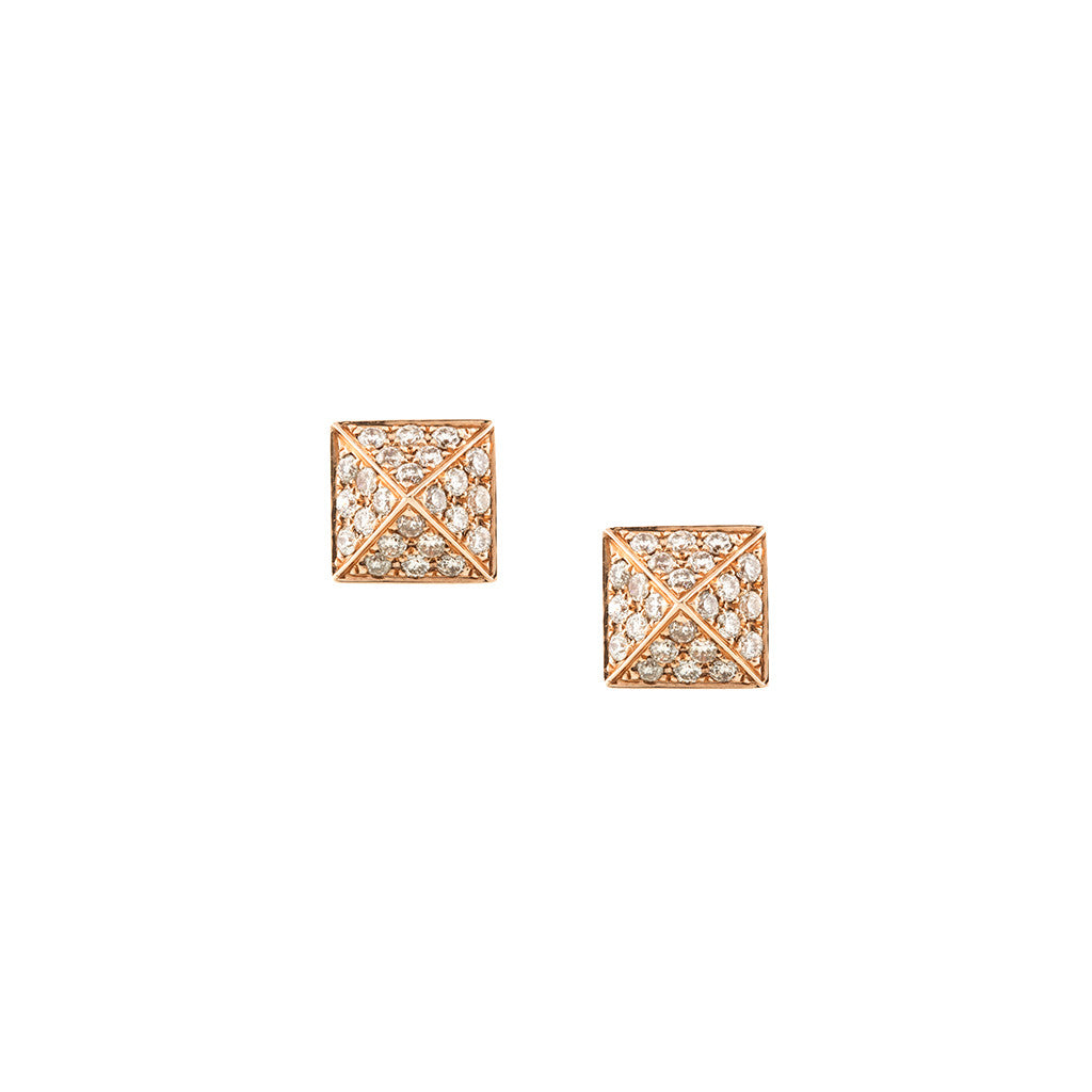 Pave Pyramid Studs