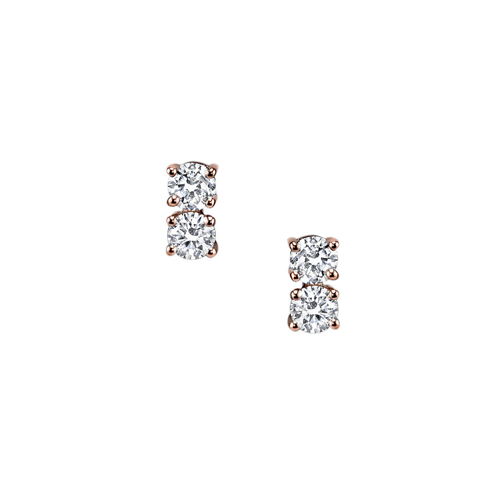 Two Dot Diamond Studs