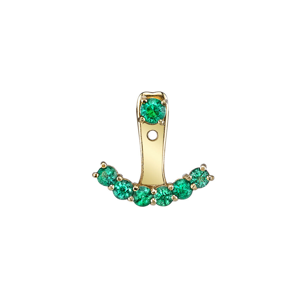 Emerald Ear Jacket with Stud