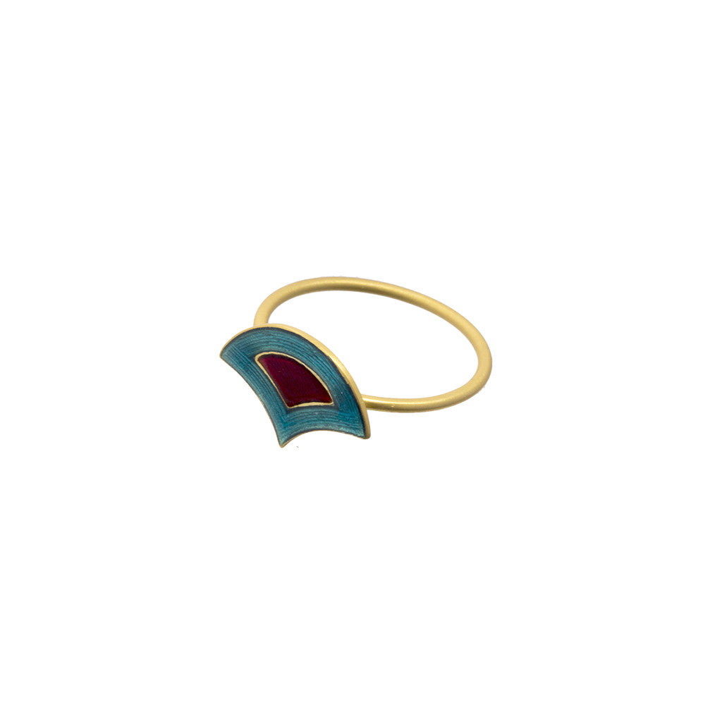 One-Point Holi Enamel Ring