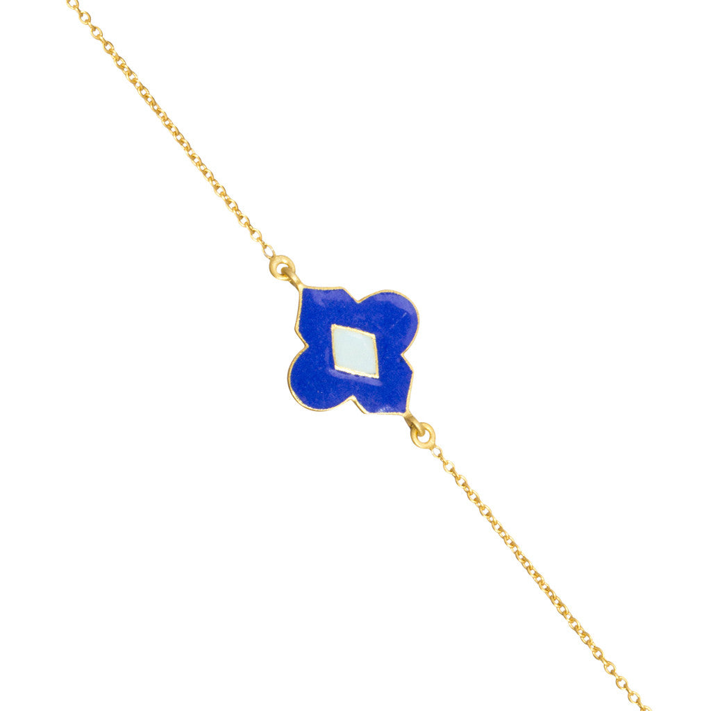 Blue Holi Enamel Bracelet