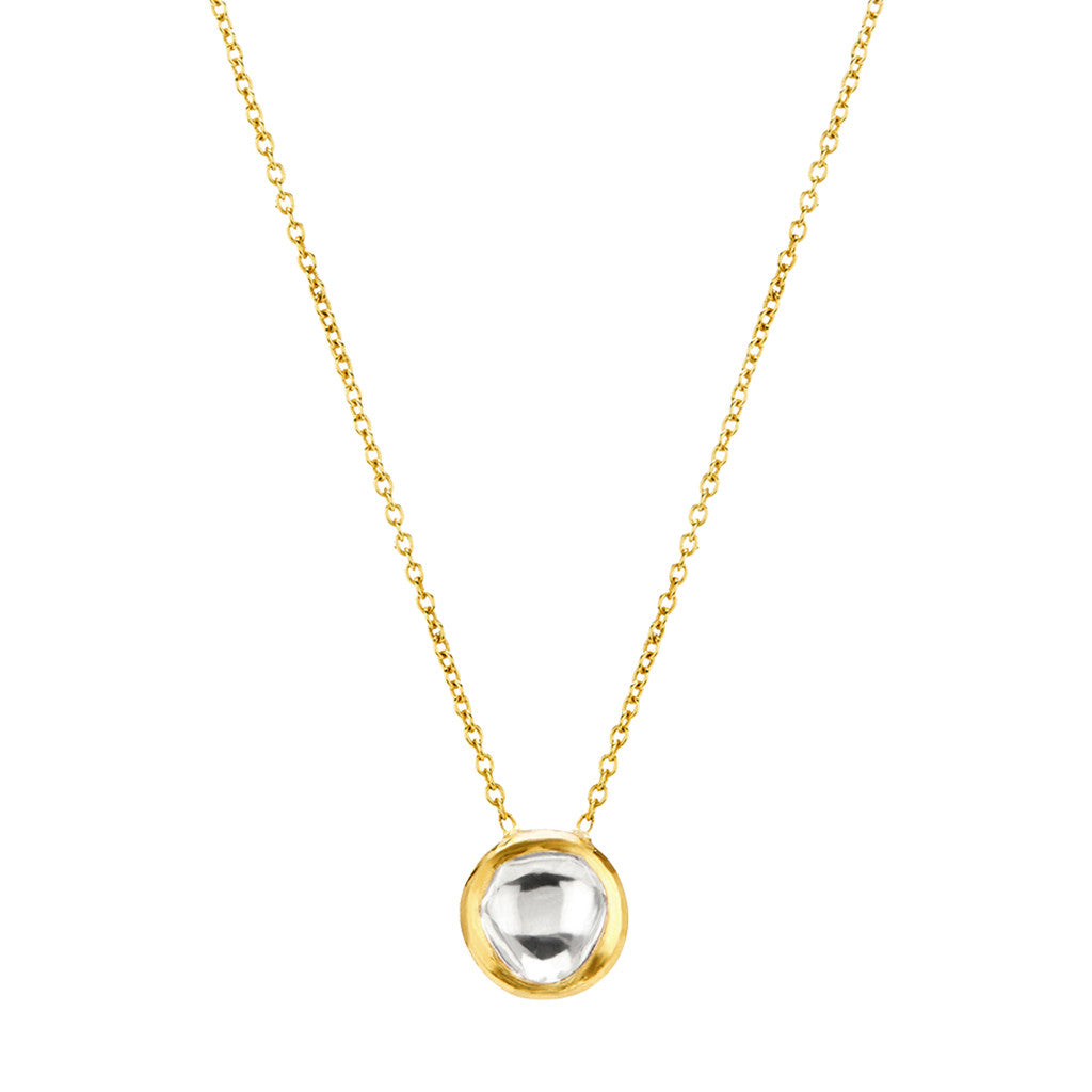 Round Polki Diamond Necklace