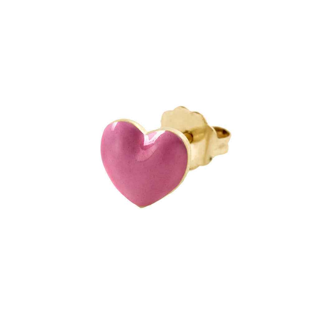 Pink Heart Stud