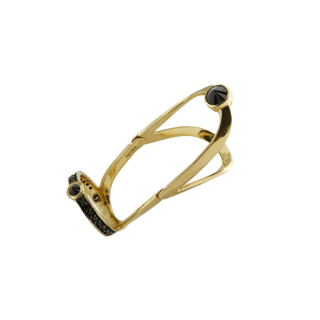 Black Diamond Full Finger Ring