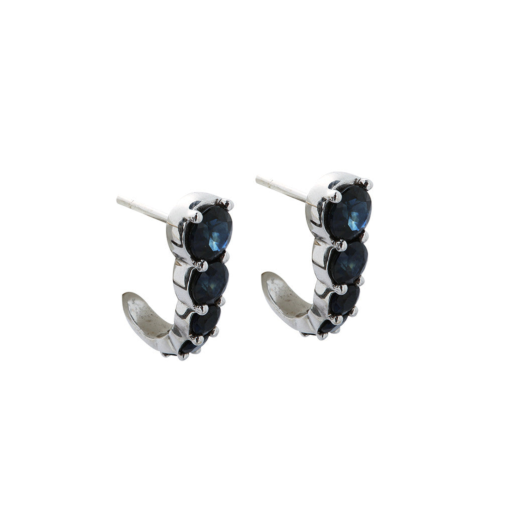 Sapphire Hook Earrings