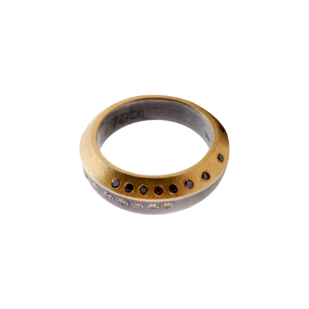 Gold & Silver Split Band