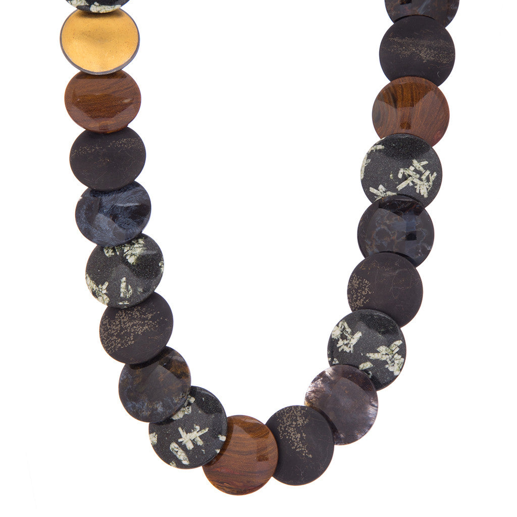 Stone Disc Necklace