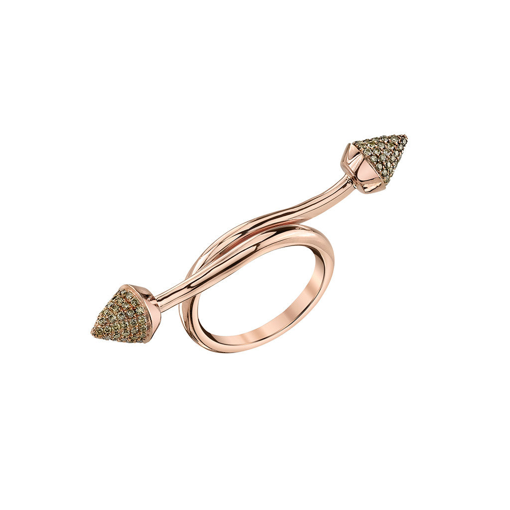 Wrapped Spike Ring