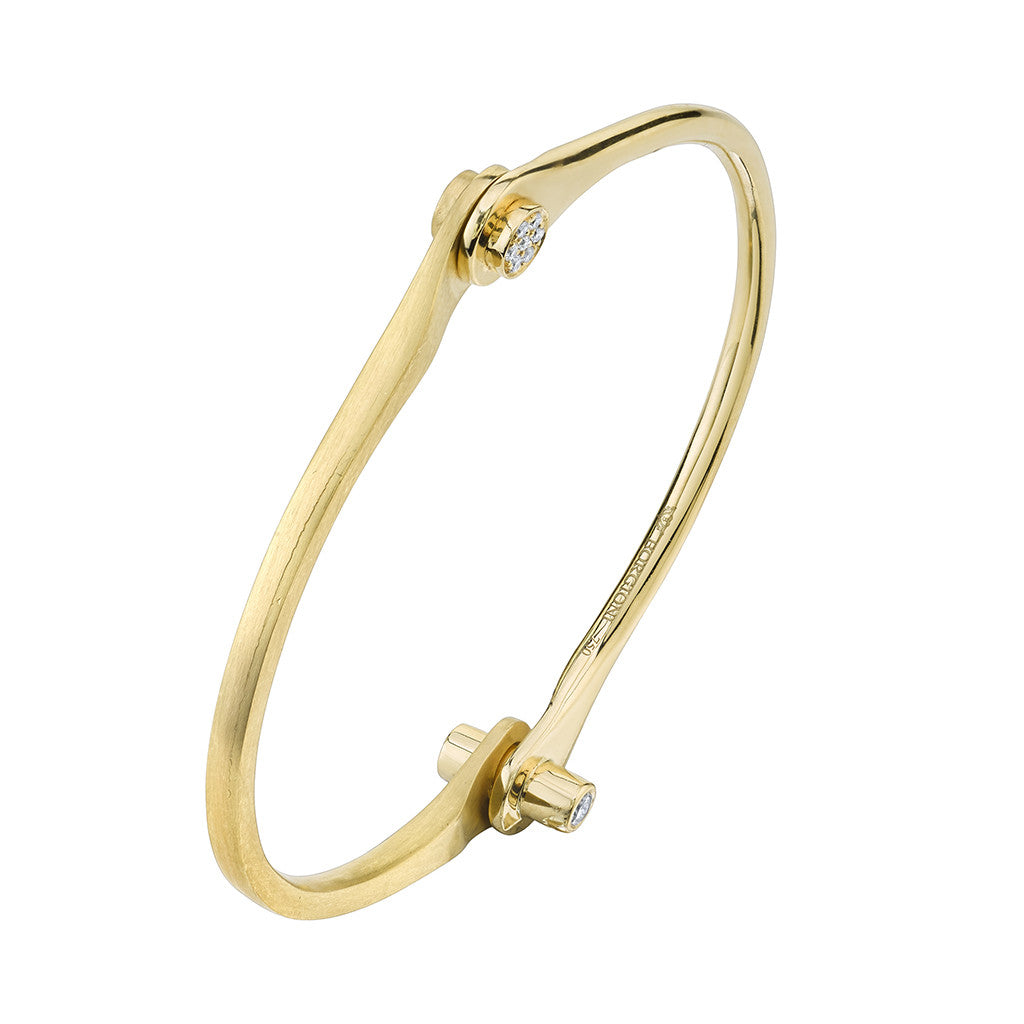 Skinny Pave Knob Handcuff