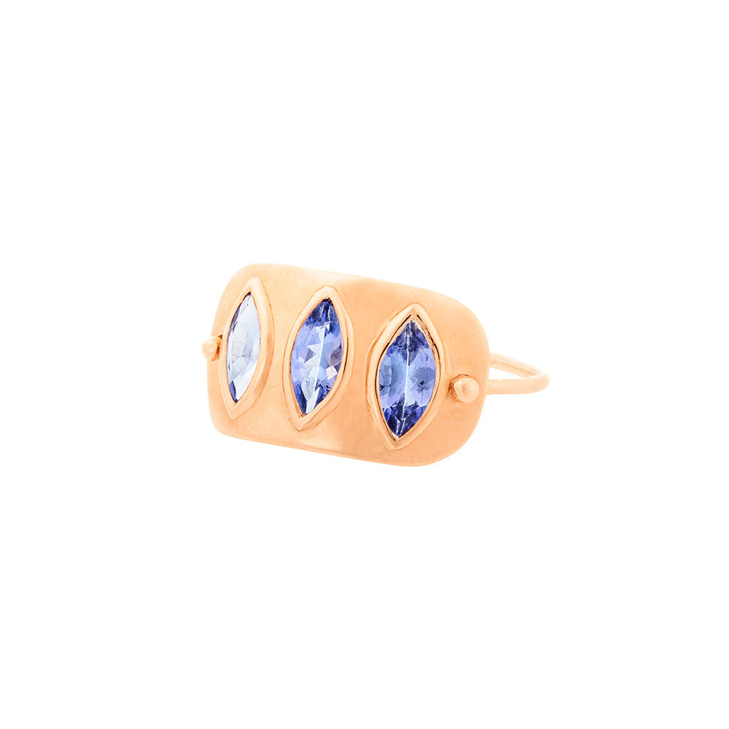 Tanzanite Plate Ring