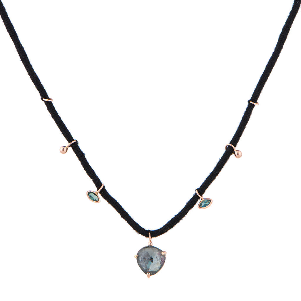 Diamond & Tourmaline Necklace