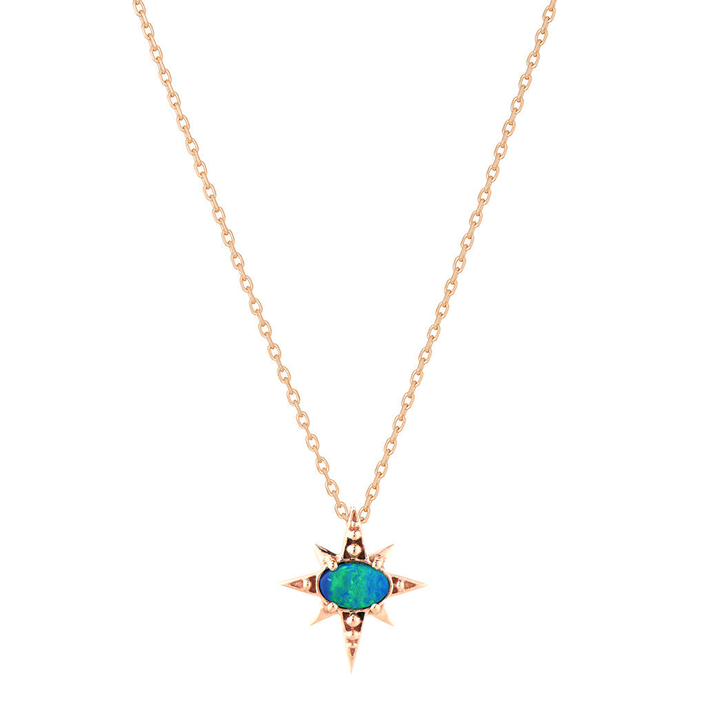Opal Starburst Necklace