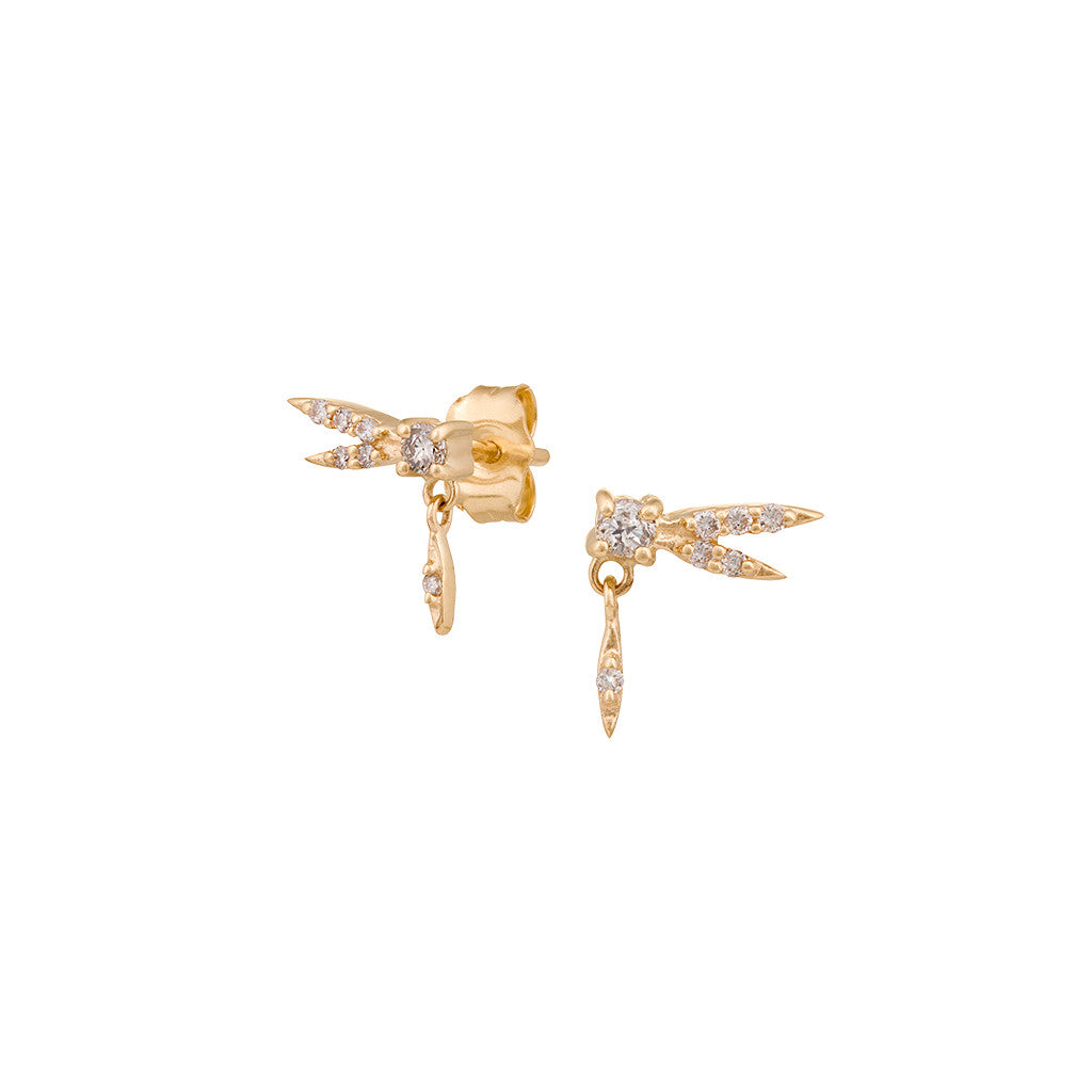 Dragonfly Diamond Earrings