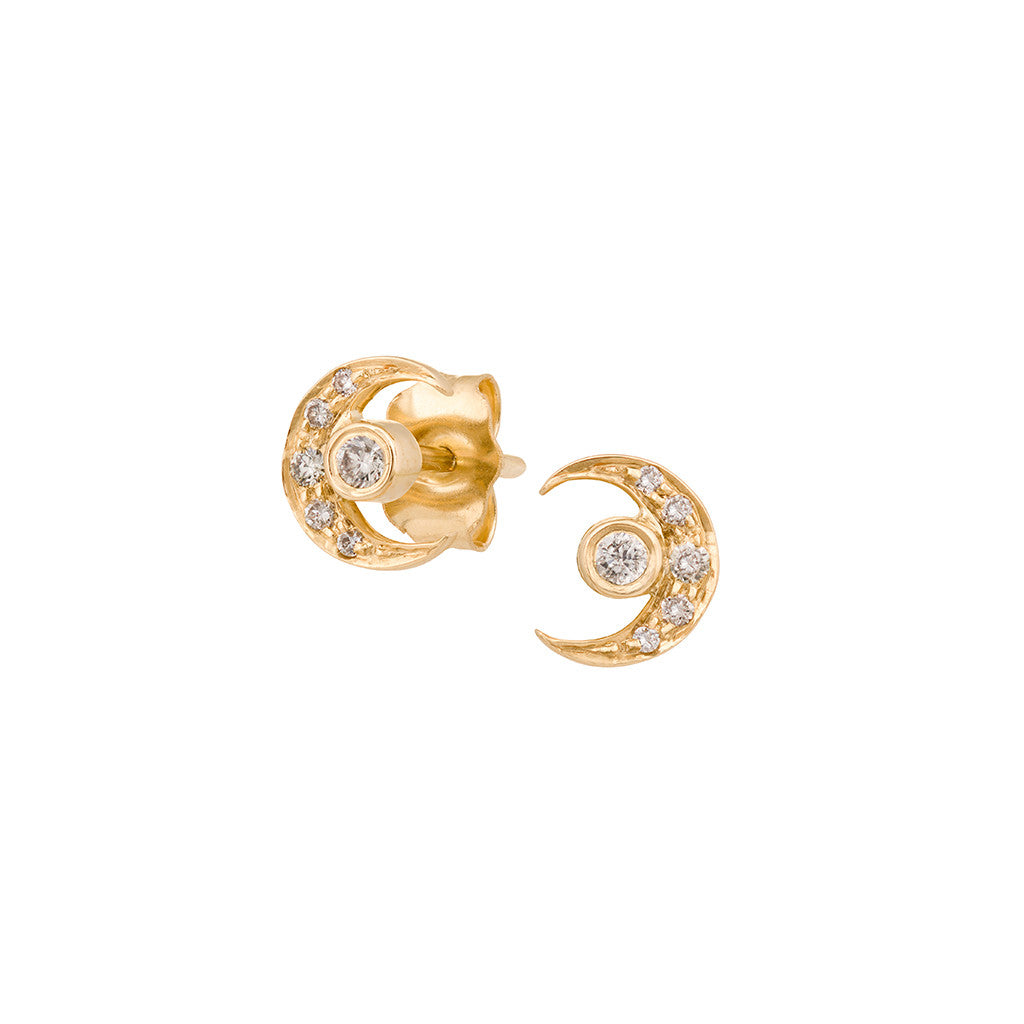 Moon & Earth Studs