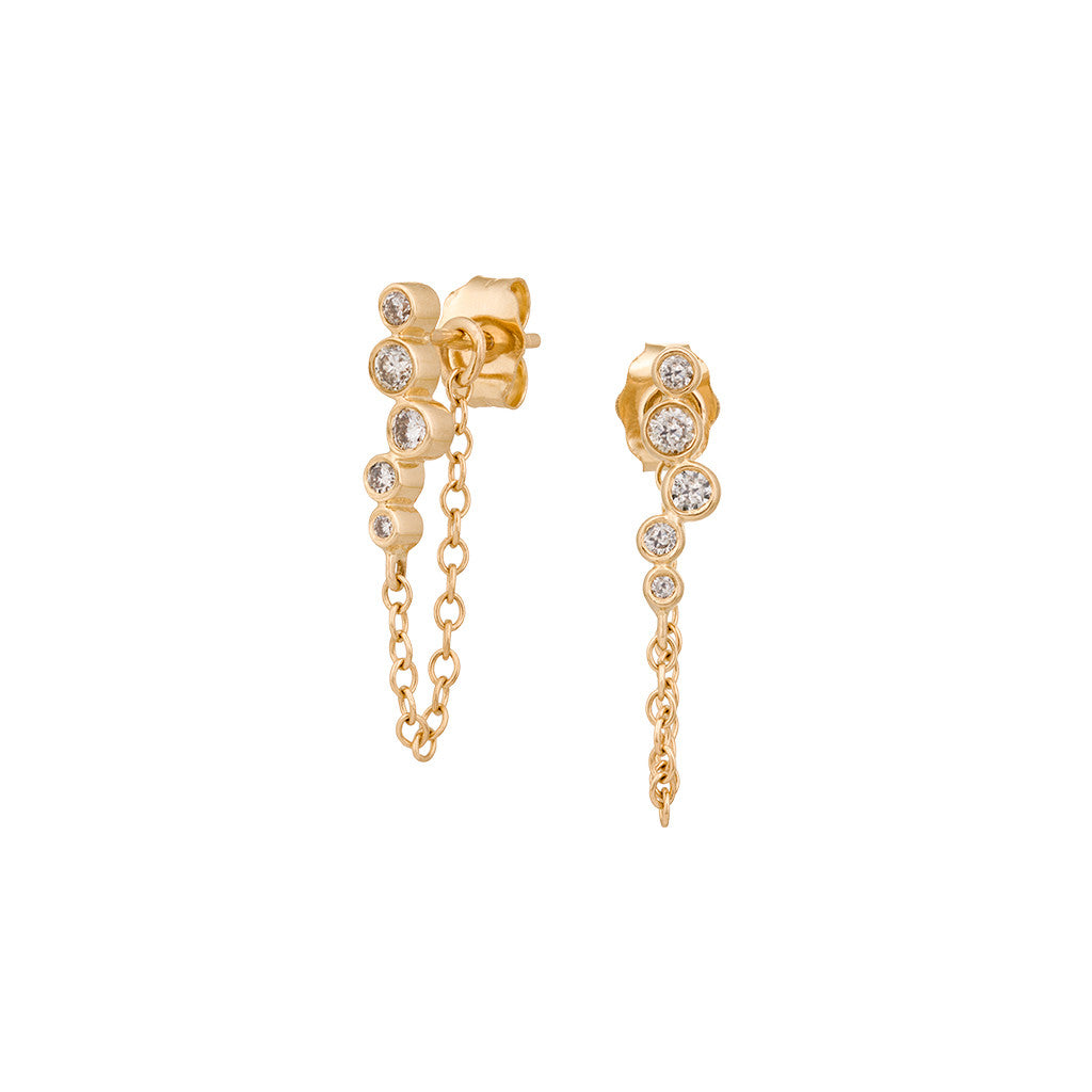 Twisted Diamond Ear Chain