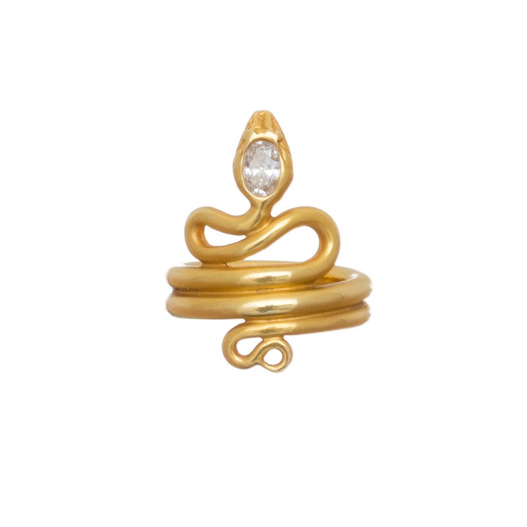 Diamond Serpent Ring
