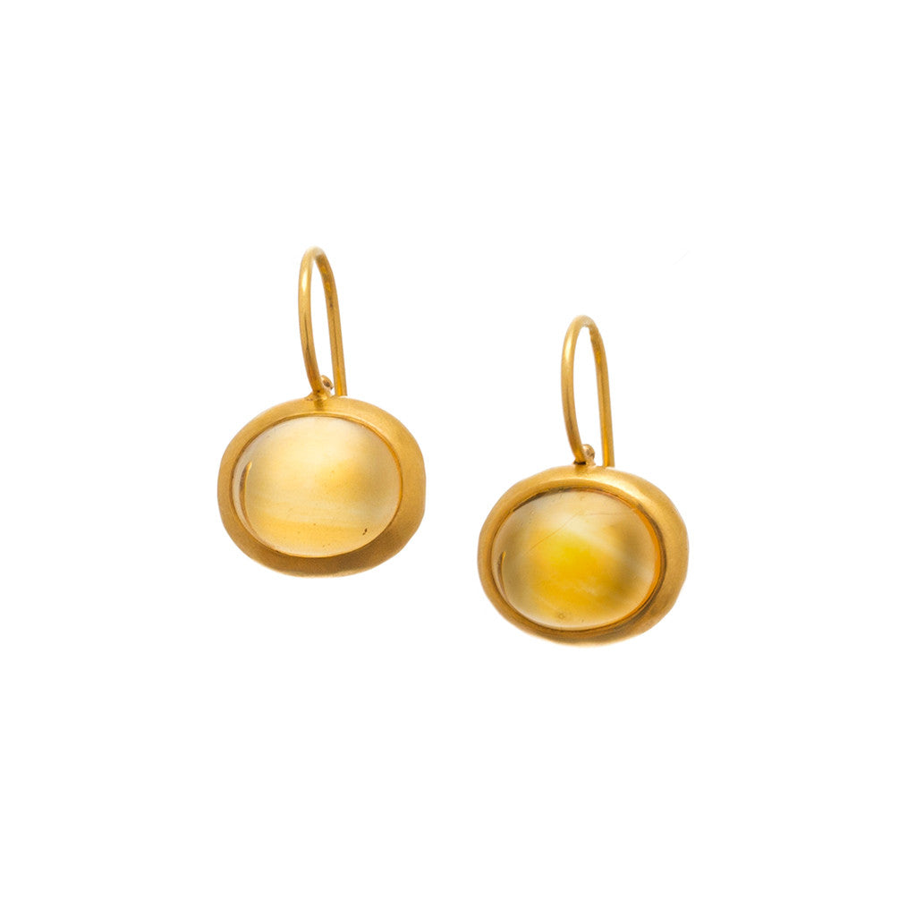 Citrine Oval Earrings