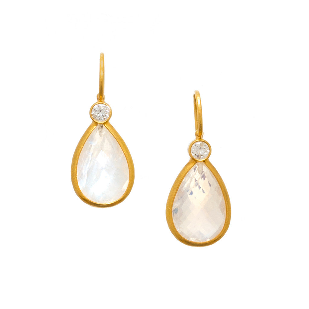 Rainbow Moonstone Earrings