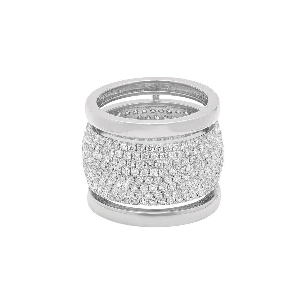 Trio Ring with Diamonds
