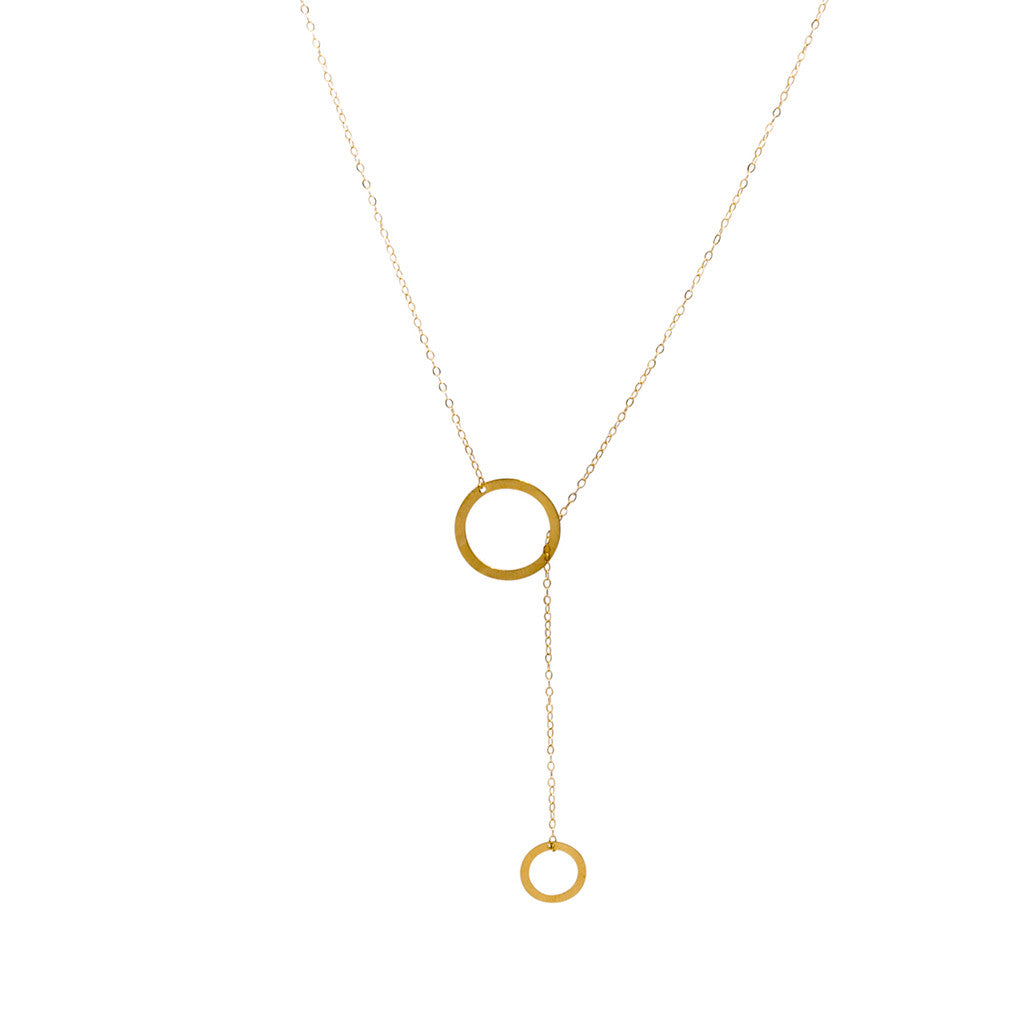 Drop Ring Necklace