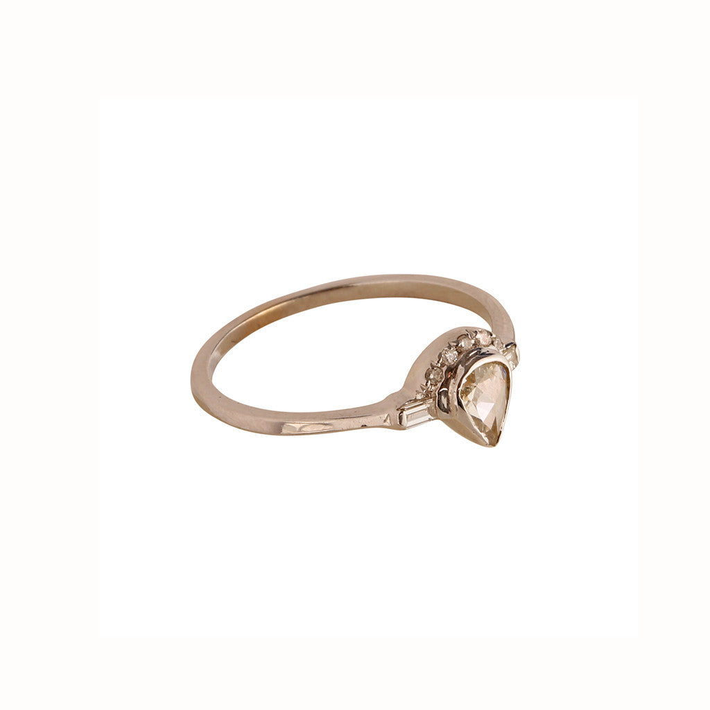 Rose Cut Diamond Galaxy Ring