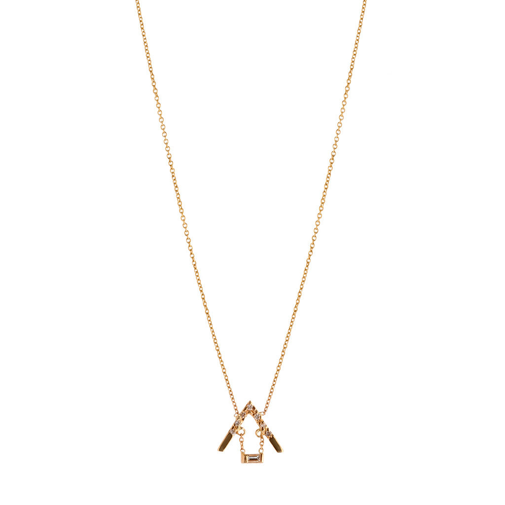 Gravity Baguette Necklace